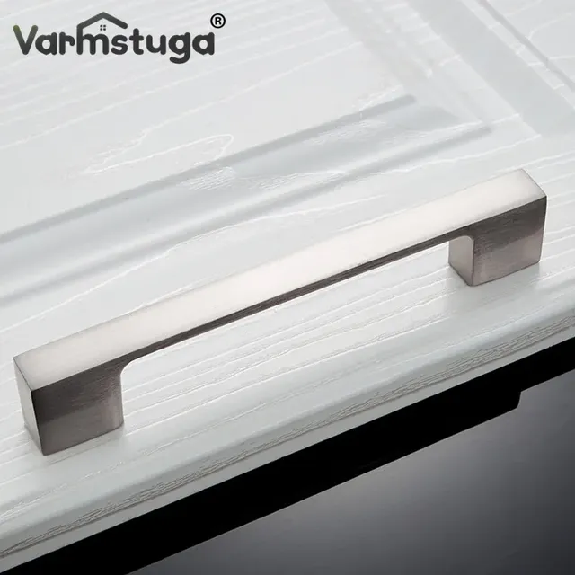 Poignée meuble moderne aluminium brossé argenté profil… – vue 4