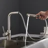 Robinet de cuisine pivotant en laiton Nickel – vue 4