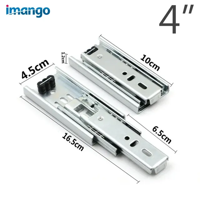 Glissières de tiroir 2 pièces 4 "6" 8 pouces – vue 4
