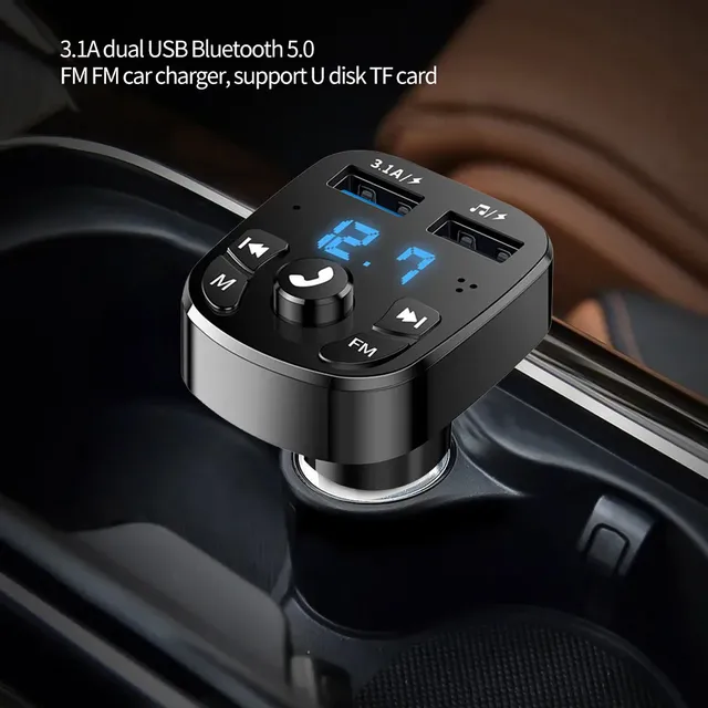 Transmetteur FM Bluetooth sans fil pour voiture – vue 2