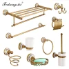 Porte-rouleau de papier toilette mural en porcelaine, ensemble de quincaillerie chaude, porte-serviette T1, bronze, vaisselle Regina, WB8803