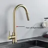 Robinet de cuisine à capteur extractible noir – vue 5