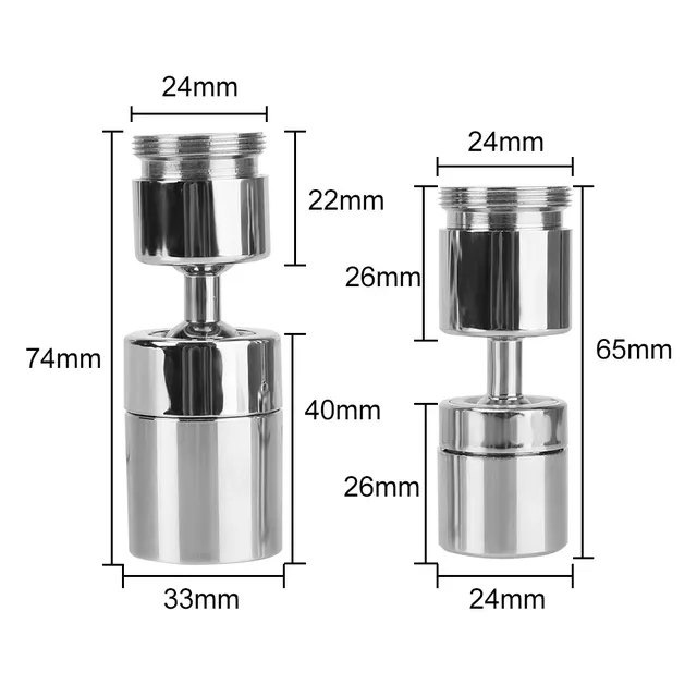 Robinet à buse Robinet de cuisine 720 ° Robinet de bain… – vue 7