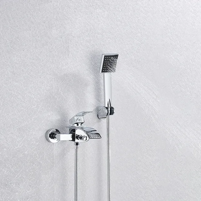 Mitigeur baignoire mural monocommande cascade bec large… – vue 3