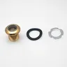 Support douche carré rond baignoire douchette main noir… – vue 3