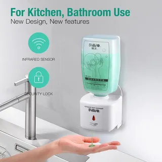 SVAVO 750ml distributeur de savon automatique mural désinfectant pour…