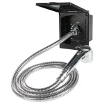 Kit de boîte de douche extérieure noire, fonction d&rsquo;entrée et de sortie d&rsquo;eau pour caravane RV bateau camping-car