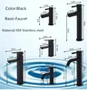 Mitigeur lavabo bain noir mat inox 304 monocommande bec… – vue 7