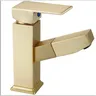 Mitigeur lavabo levier unique monotrou laiton or brossé… – vue 6