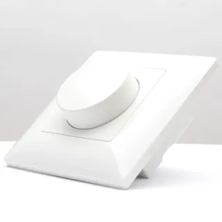 Variateur éclairage mural encastrable carré blanc plastique mat bouton…