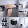 Porte-serviettes en aluminium noir – vue 4