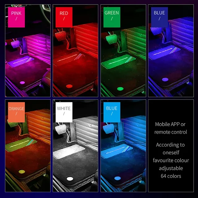 Ampoule LED RGB pour intérieur de voiture – vue 4
