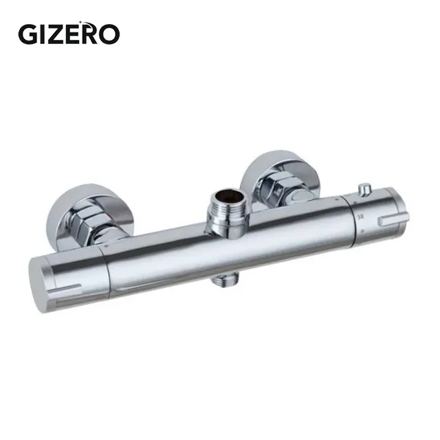Mitigeur thermostatique douche mural chromé cylindrique…