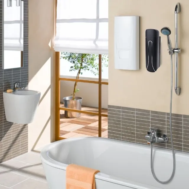 Distributeur savon liquide mural compact plastique ABS… – vue 4