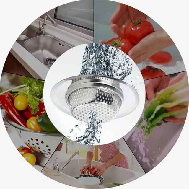 Crépine d'évier de cuisine en acier inoxydable – vue 5