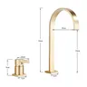 Robinet de lavabo doré brossé 5 couleurs à poignée… – vue 3