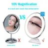 Miroir de maquillage grossissant 10x 14 Led – vue 4