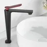 Robinet de lavabo gris rouge – vue 4