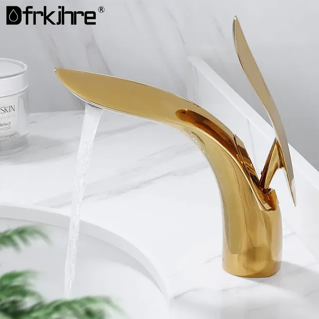 Mitigeur robinet vasque monotrou cascade bec ouvert aile… – vue 2
