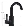 Shinesia robinet de lavabo de salle de bains série noir… – vue 4