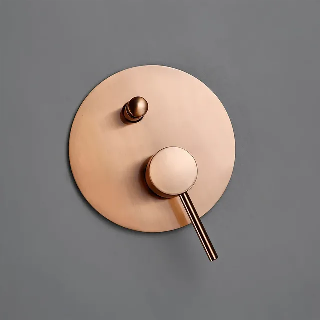 Ensemble de robinets de douche en or Rose brossé – vue 2