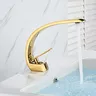 Robinet de lavabo de bain doré – vue 4