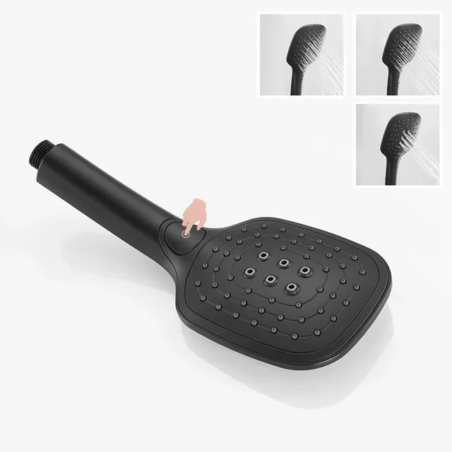 Pommeau de douche à main ABS noir 3 fonctions – vue 6