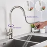 Capteur de robinet de cuisine tactile intelligent brossé – vue 4