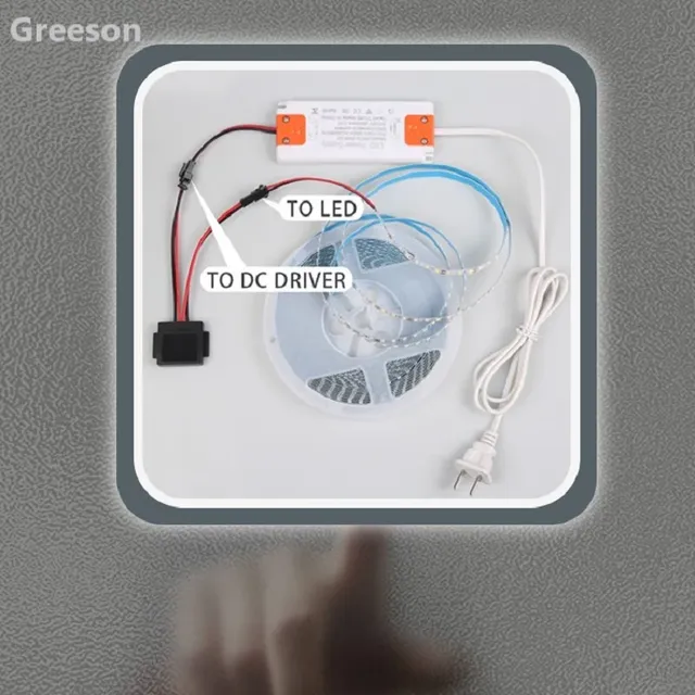 Miroir Led intelligent 12V 3A 36W – vue 5