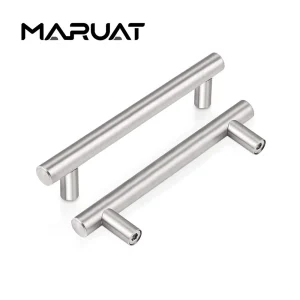 Poignées de tiroir d’armoire, poignées d’armoire de cuisine en acier inoxydable, Nickel satiné, quincaillerie de commode, barre en T européenne, Nickel brossé Poignées de tiroir d’armoire, poignées d’armoire de cuisine en acier inoxydable, Nickel satiné, quincaillerie de commode, barre en T européenne, Nickel brossé