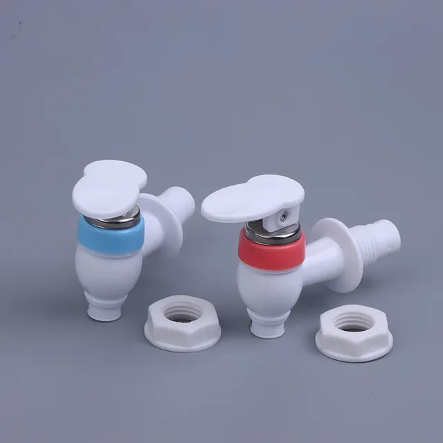 Robinet poussoir plastique ABS blanc compact levier plat… – vue 4