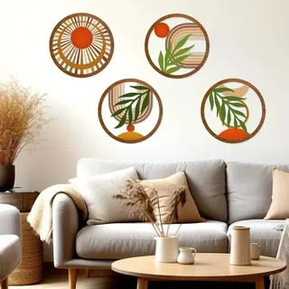 Décorations murales bohème en bois