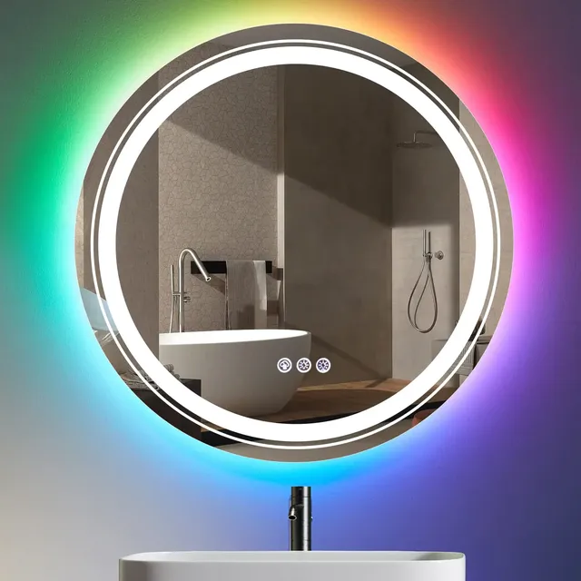 Miroir de salle de bain personnalisé LED intelligent de… – vue 2