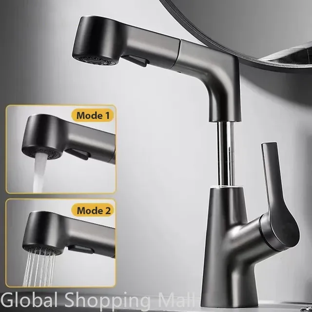 Robinet de cuisine élévateur extractible 360 ° Robinet… – vue 2
