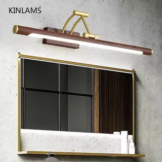 Miroir pliant phare LED salle de bain sans poinçonnage miroir armoire…