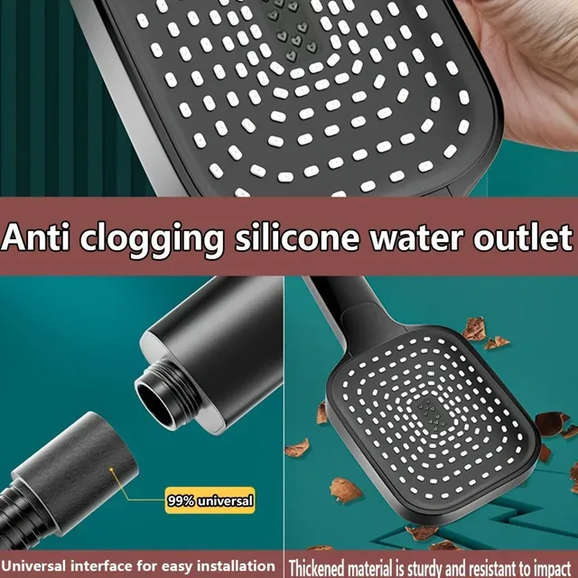 Spray de douche argenté pour grande surface – vue 5