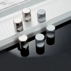 Bouton rond poignée de meuble monotrou argent armoire moderne tire espace aluminium boutons de meubles pratiques tiroir Bouton rond poignée de meuble monotrou argent armoire moderne tire espace aluminium boutons de meubles pratiques tiroir