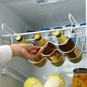 Fournitures de cuisine, support organisateur de réfrigérateur, étagère intérieure, porte-bouteille de bière, de vin, étagères de rangement de cuisine, accessoires outils