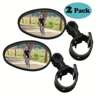 Rétroviseur vélo rotatif 360 degrés paire miroirs guidon ovale noir…