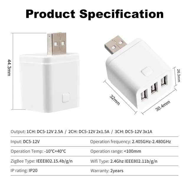 Adaptateur Micro USB WIFI intelligent Zigbee – vue 6