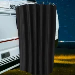 Kit de cabine de douche pour caravane, Camping, cabine de douche avec ventouses, rideau de douche pour camping-cars, voyage, salles de bains en plein air