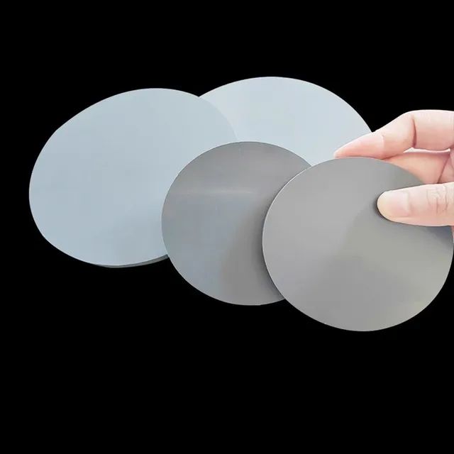 Panneau rond en PVC gris – vue 4