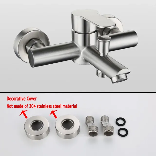 Robinets de douche muraux en acier inoxydable 304 – vue 3