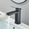 Robinet de lavabo de salle de bains noir mat – vue 5