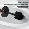 Brosse de toilette en acier inoxydable avec support – vue 3