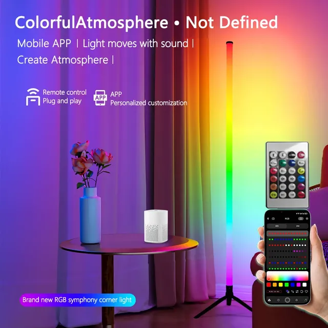 Lampadaire LED intelligent RGB