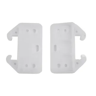 10 guides glissières tiroir plastique blanc translucide rigide…