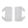 10 guides glissières tiroir plastique blanc translucide… – vue 1