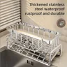 Organisateur d'évier de cuisine en acier inoxydable – vue 4