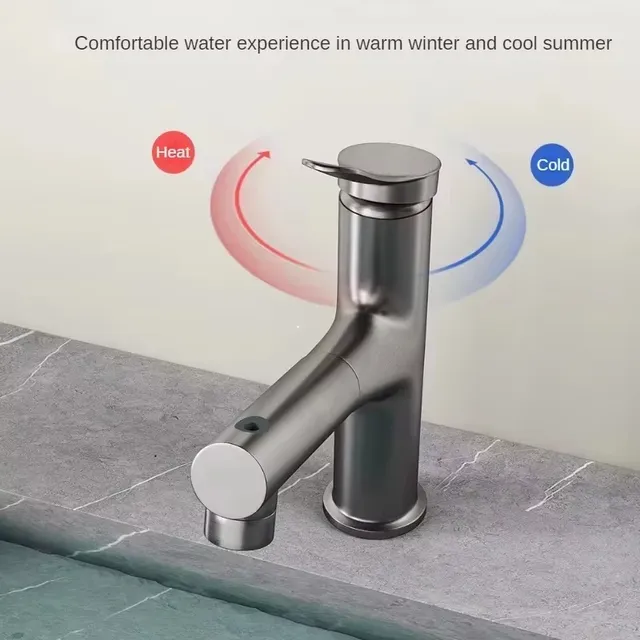Robinet mitigeur lavabo salle bain trois modes jet pluie… – vue 5